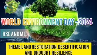 World environment day 2024history significance and theme environmentrestorationcelebration [upl. by Nwahsav]