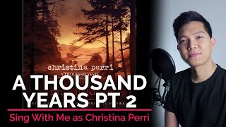 A Thousand Years Pt 2 Male Part Only  Karaoke  Christina Perri ft Steve Kazee [upl. by Elsworth219]