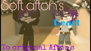 Soft afton’s react to Original afton’s  original no  ennard x Michael [upl. by Anetsirhc]