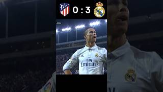 Hattrick Cristiano  Atletico Madrid vs Real Madrid shorts youtube football [upl. by Aneroc]