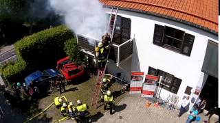 Feuerwehr München Forstenried Zimmerbrand [upl. by Sari910]