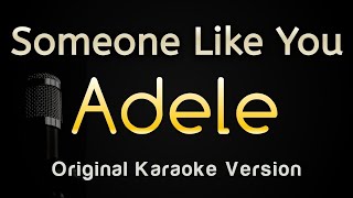 Someone Like You  Adele Karaoke Songs With Lyrics [upl. by Purpura]