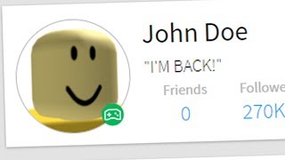 JOHN DOE RETURNS TO ROBLOX [upl. by Ietta]