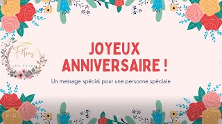 Carte De Voeux Merveilleux Anniversaire [upl. by Schonfeld]