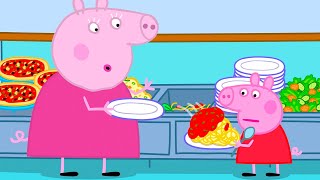 The BIGGEST Buffet Ever 🍝  Peppa Pig Tales [upl. by Yelyk204]