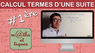 Calculer les premiers termes dune suite 1  Première [upl. by Parish]