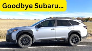 Why I SOLD my Subaru Outback Wilderness after 3 years No 2026 Subaru Outback for me [upl. by Domini]