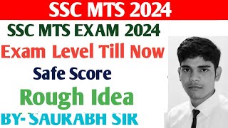 SSC MTS EXAM 2024  SAFE SCORE  ROUGH IDEA sscmts2024 [upl. by Cassell]