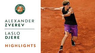 Alexander Zverev vs Laslo Djere  Round 3 Highlights I RolandGarros 2021 [upl. by Elkcim]