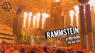 Rammstein  Live  Sonne  Marseille June 8th 2024  Feuer [upl. by Yort]