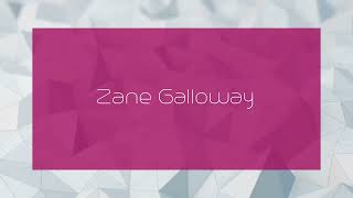 Zane Galloway  appearance [upl. by Amsirp]