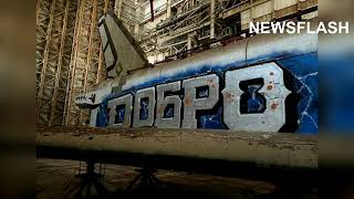 Street Artists Graffiti Abandoned Soviet Space Shuttle [upl. by Jaddan]