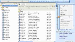 FrontPage Tutorial Creating amp Saving New Web Pages2002 amp 2003 Microsoft Training Lesson 26 [upl. by Aonehc184]