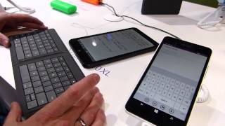 Microsoft universal folding Bluetooth keyboard in test [upl. by Eedyah668]