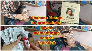 Shahnaz Husain professional pigmentation facial kit kaise kareshehnaz Husain facialstep by step [upl. by Amann276]