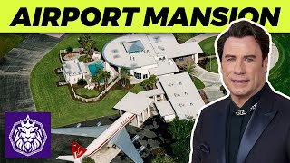 Inside John Travoltas Airplane Empire and Airport Mansion [upl. by Etnemelc]