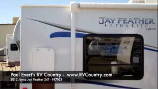 2012 Jayco Jay Feather 24T Travel Trailer 17021 [upl. by Ahsenwahs]