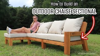 How to Build an Outdoor Chaise Sectional [upl. by Adnima]