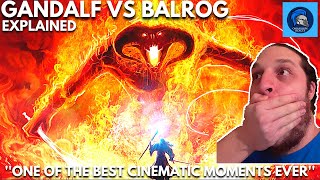 Lord of the Rings The Two Towers  Balrog vs Gandalf Fight Missed Scene REACTION [upl. by Lune]