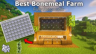 Minecraft Best AUTOMATIC Bonemeal Farm 121 Survival  Bedrock  Java [upl. by Leiuqeze]