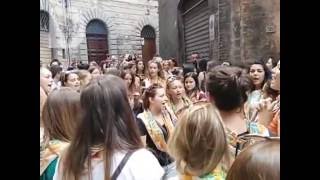 PALIO DI SIENA 2015 LATTESA NEL CASATO  immagini [upl. by Ainad]