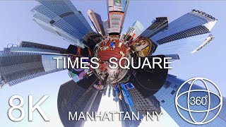 High noon at Times Square Manhattan NY 360 8k HDR Ambisonic sound [upl. by Bettencourt]