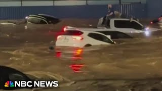 At least 2 dead hundreds rescued after severe flash flooding in New Mexico [upl. by Seel471]