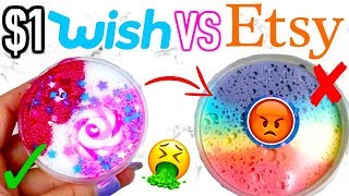 1 WISH SLIME VS 1 ETSY SLIME Which Is Worth It [upl. by Aneez]