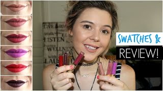 STILA STAY ALL DAY LIQUID LIPSTICKS  SWATCHES amp REVIEW  Silverfoxxbeauty [upl. by Ahsinac]