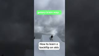 How to learn backflip on skis THE RIGHT WAY [upl. by Rodama]