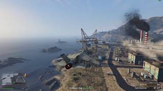 Supplies stuck in power line transmission tower GTA Online PC [upl. by Nataniel268]