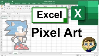 How to Create Excel Pixel Art [upl. by Eednam]