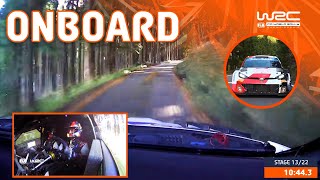 FULL ONBOARD  SS13 Katsuta Johnston  WRC FORUM8 Rally Japan 2023 [upl. by Maris]