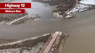 Historic Flooding  Niobrara River at Highway 12 [upl. by Silverstein]