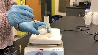 Synthesis of salicylic acid from wintergreen oil [upl. by Kila]