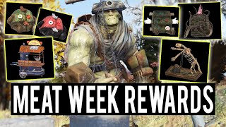 ALL LIMITED TIME MEAT WEEK REWARDS in Fallout 76 2024 [upl. by Enomyar]