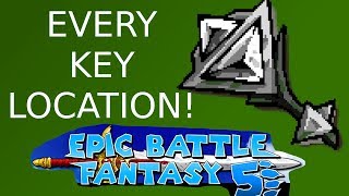 Epic Battle Fantasy 5  How to get every single key and where to use them [upl. by Ful358]