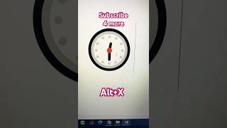 How to make clock MS Word Symbol Shortcut Key shorts computer tipsandtricksclock [upl. by Leirua]