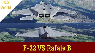 F22 VS Rafale B dcsworld [upl. by Waverley]