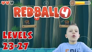 Ronald plays Redball 4 levels 2327  KID GAMING Android [upl. by Nilrak]