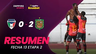 Imbabura SC 0  2 Deportivo Cuenca Resumen Fecha 13  2da Etapa  LigaPro Ecuabet [upl. by Hebert]