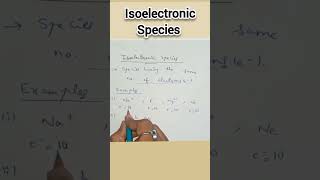 Isoelectronic Species boards science neet [upl. by Hpsoj116]