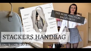 STACKERS HANDBAG THE BEST BAG FOR TRAVEL WORK AND LIFE HONEST REVIEW [upl. by Ynohtnad703]