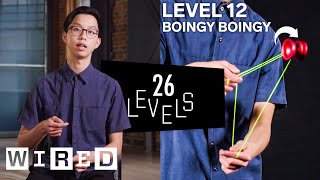 26 Levels of YoYo Tricks Easy to Complex  WIRED [upl. by Alket]