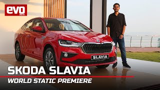 Skoda Slavia  First Look Review  City Verna Ciaz Rival is here  evo India [upl. by Circosta]