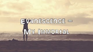 Evanescence  My Immortal Acoustic CoverLyricsKaraoke [upl. by Josy]