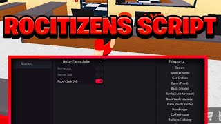 NEW BEST RoCitizens Script Pastebin  ROBLOX Auto Farm amp Teleports Exploit [upl. by Marcelle]