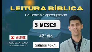 Salmos 4671  LEITURA BÍBLICA EM 3 MESES  42° dia  Pr Julio [upl. by Cinom]