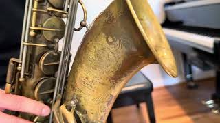 1936 Selmer Balanced Action Tenor Saxophone Demo wwwdcsaxcom [upl. by Yruoc]