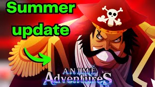 🔴 Anime Adventures Summer Update is Finally HERE  The Man Gol D Roger [upl. by Renick]